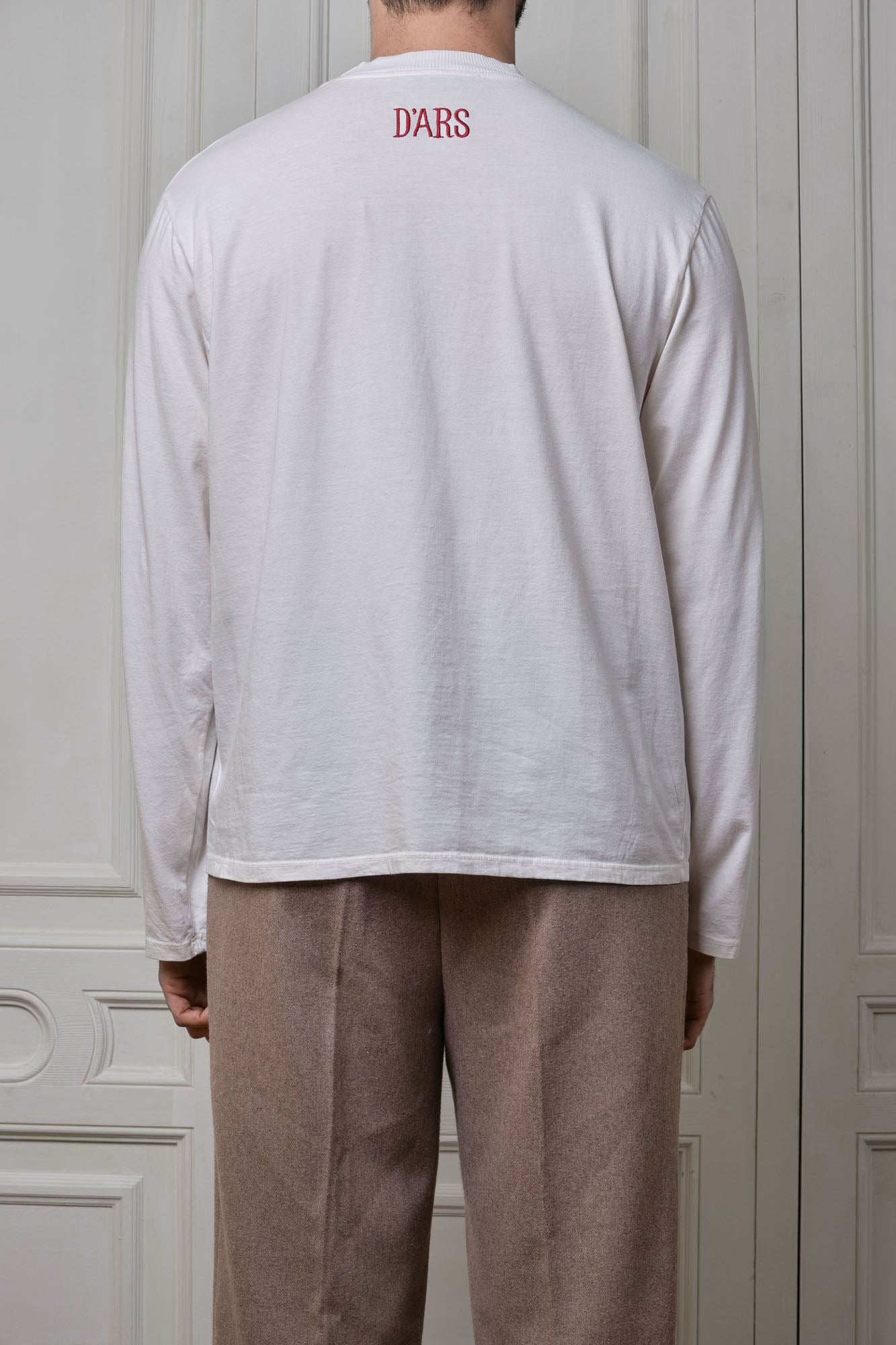 Off-White Embroidered Long Sleeve Tee