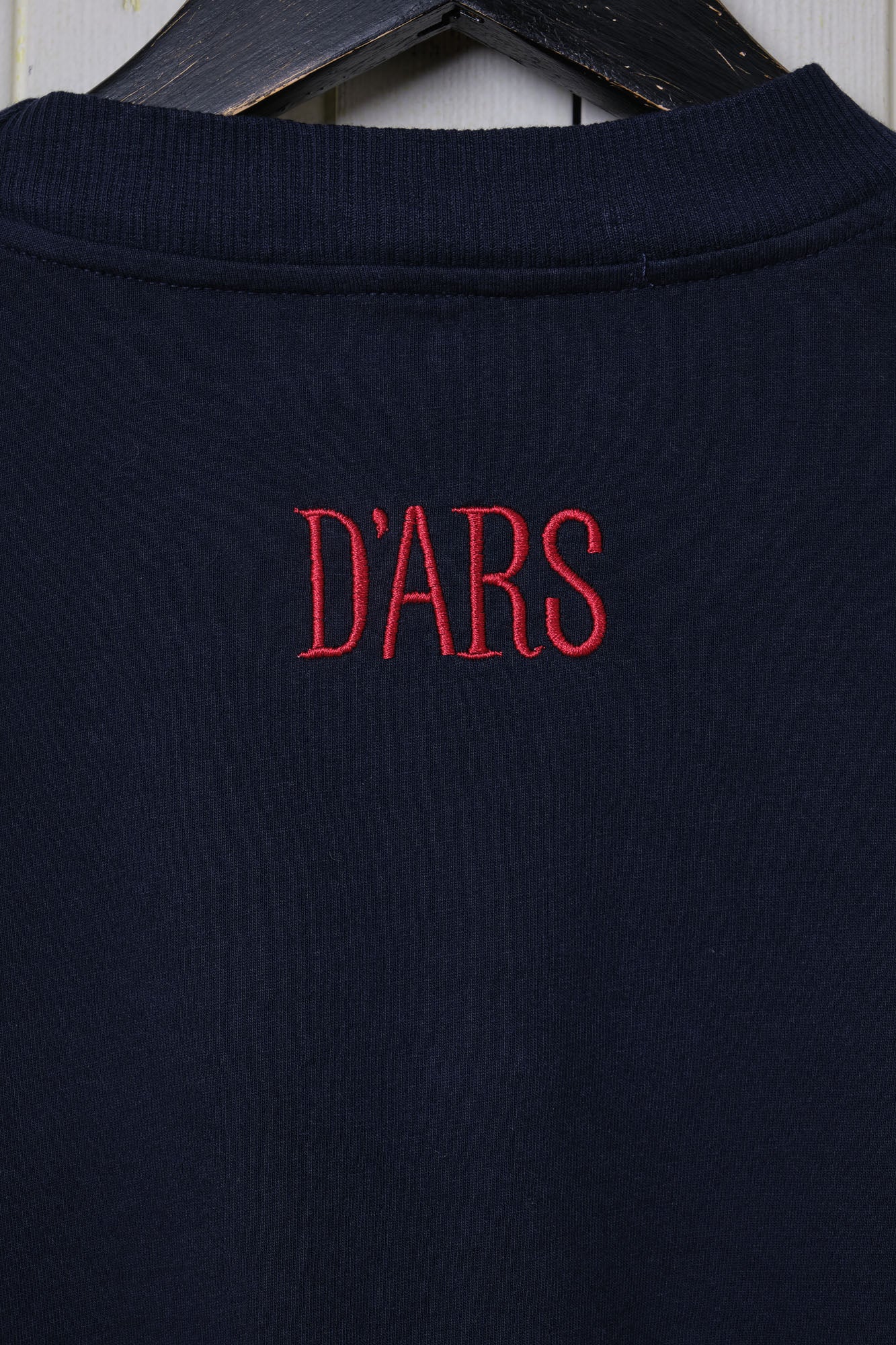 Dark Navy Embroidered Long Sleeve Tee