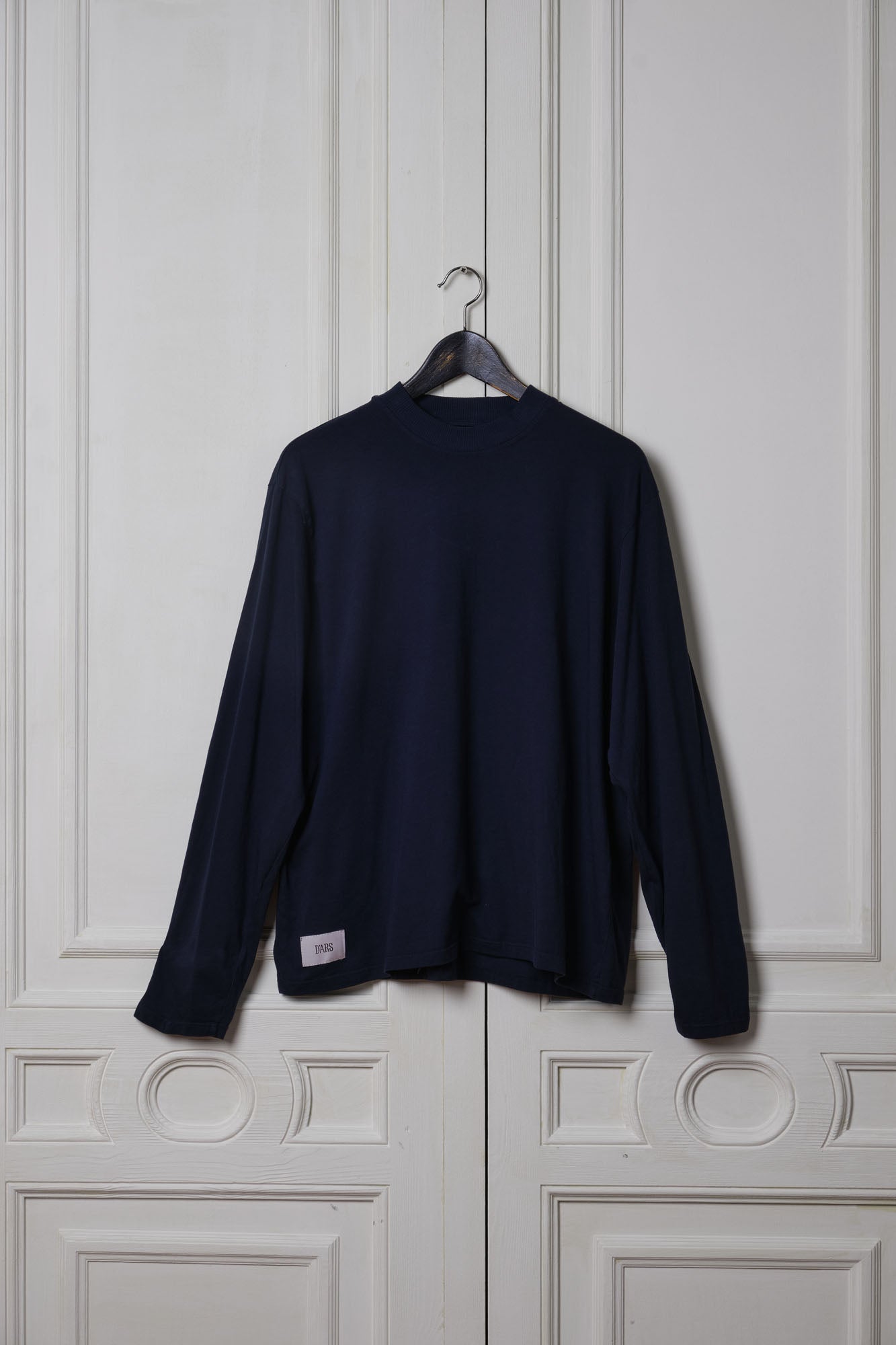 Dark Navy Embroidered Long Sleeve Tee