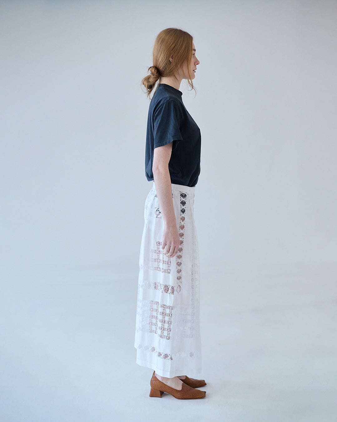 D'Ars x L'Arca Vainicas Embroidered Long Skirt