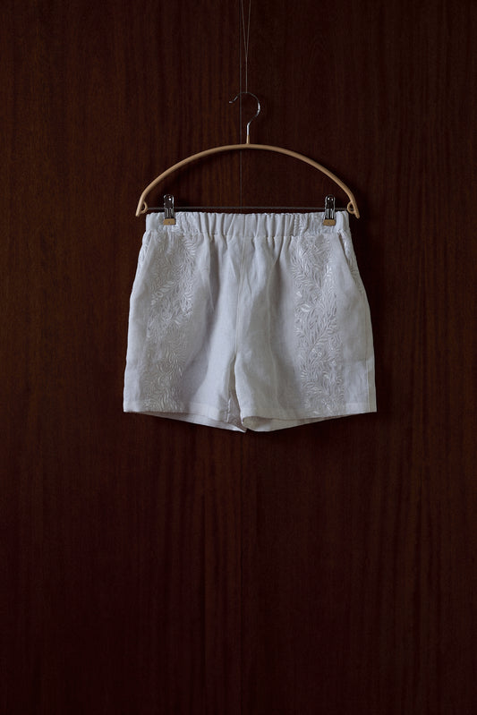 Embroidery Magnolia Short