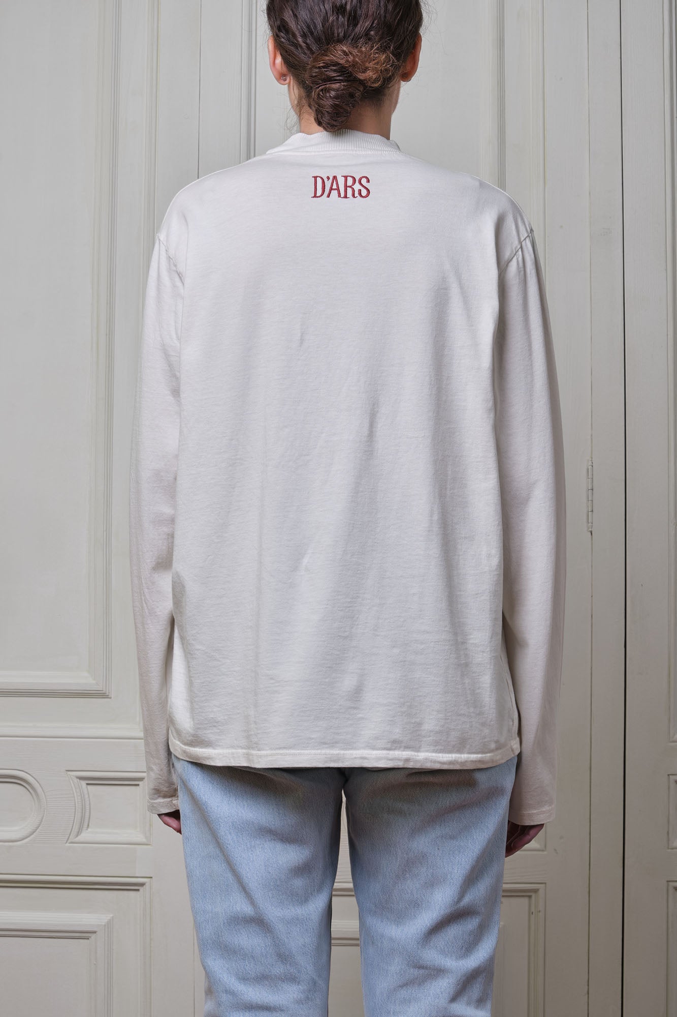 Off-White Embroidered Long Sleeve Tee