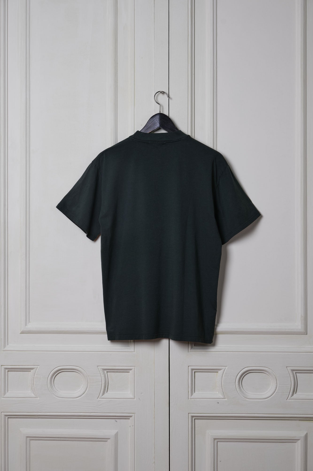 Dark Green Embroidered Short Sleeve Tee