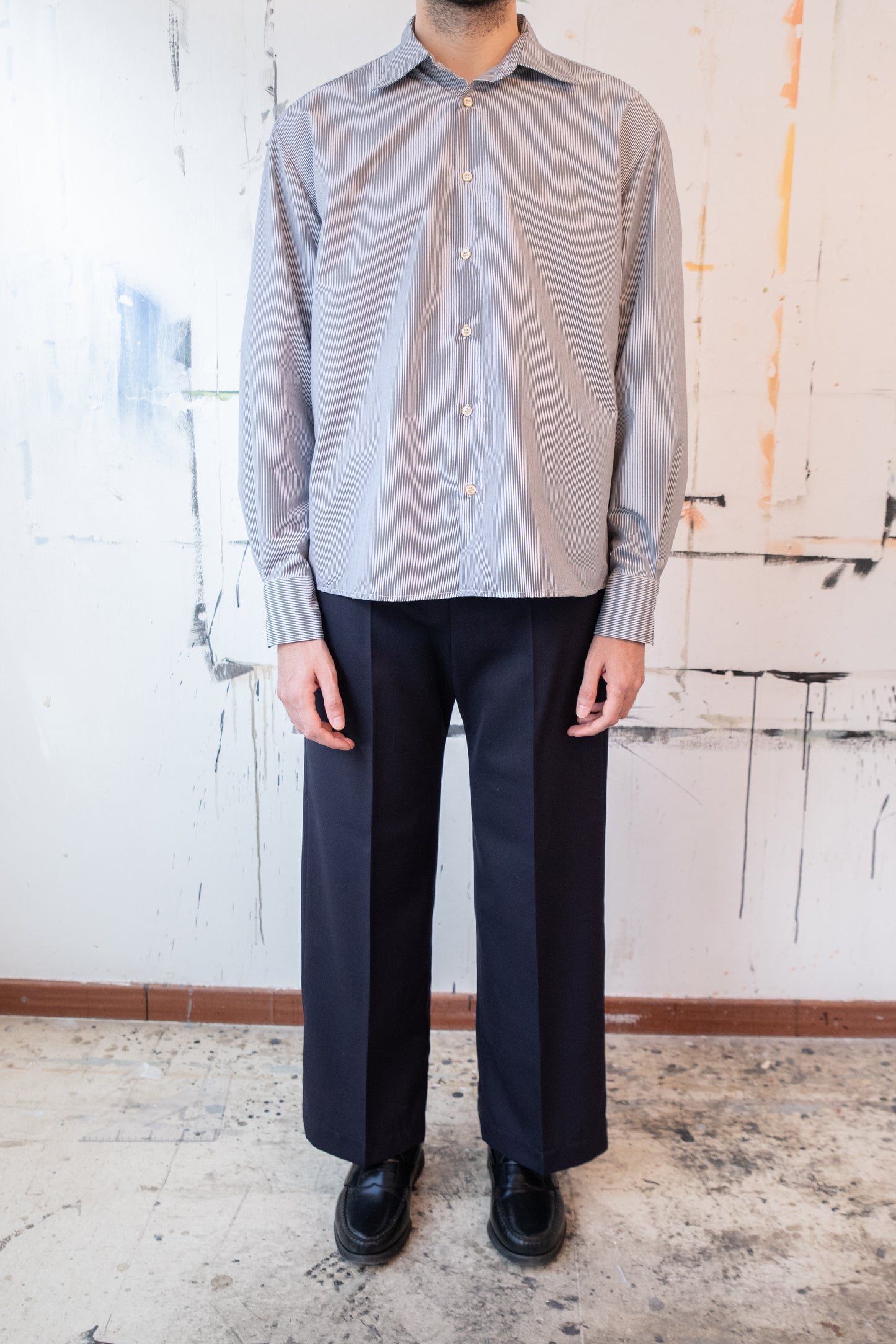 Vintage Striped Poplin Shirt