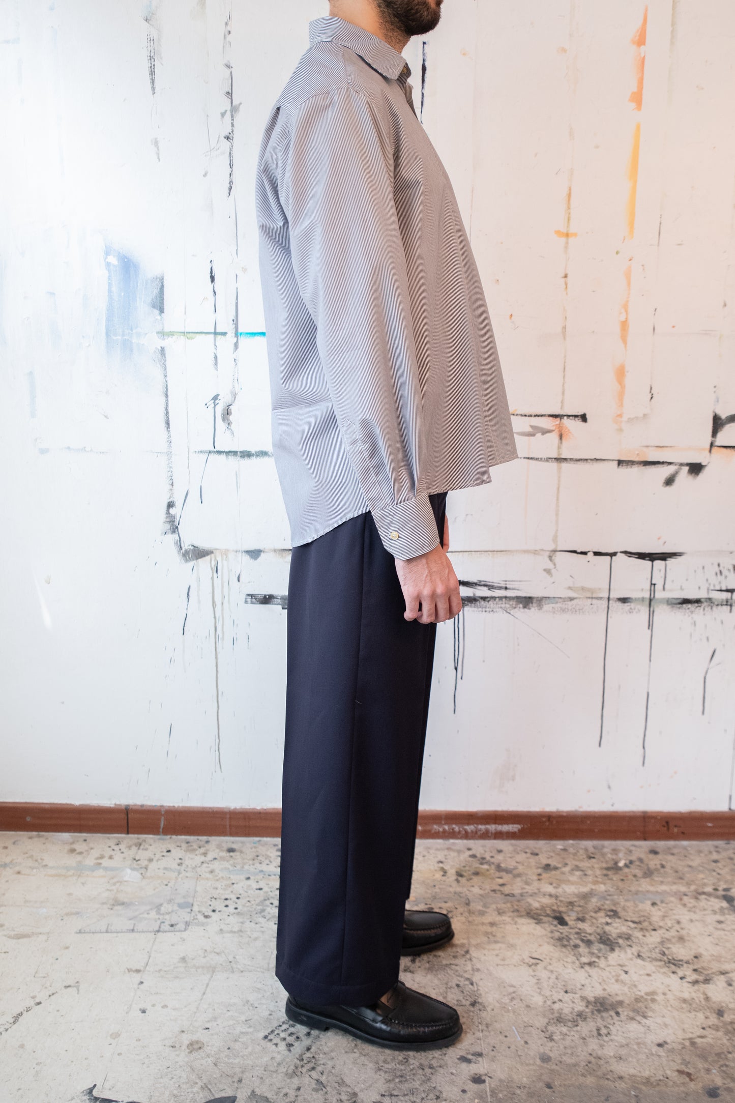 Vintage Striped Poplin Shirt