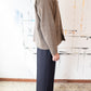 Vintage Cold Wool Pleated Elastic-Waist Pant