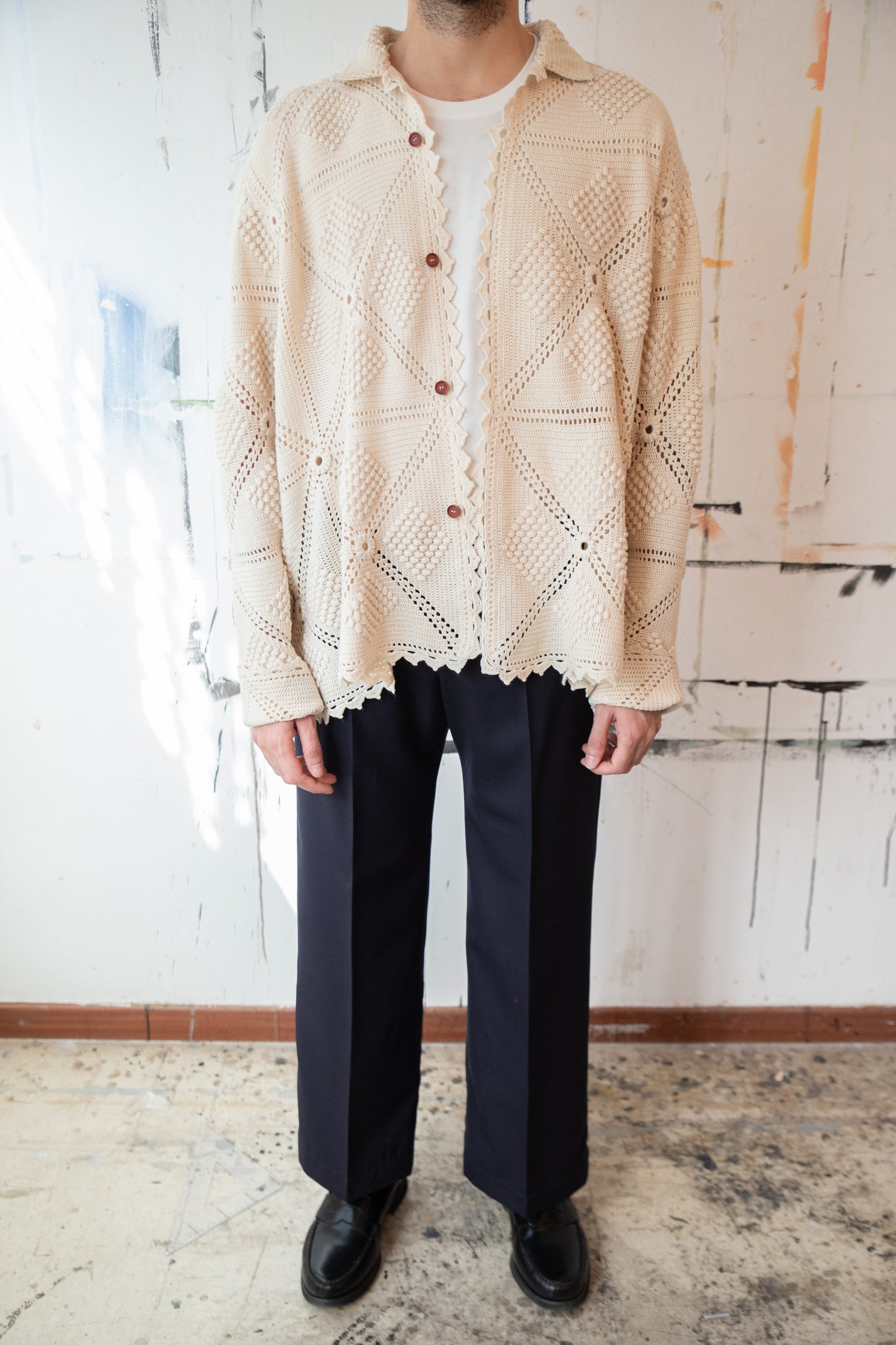 Antique Crochet Overshirt