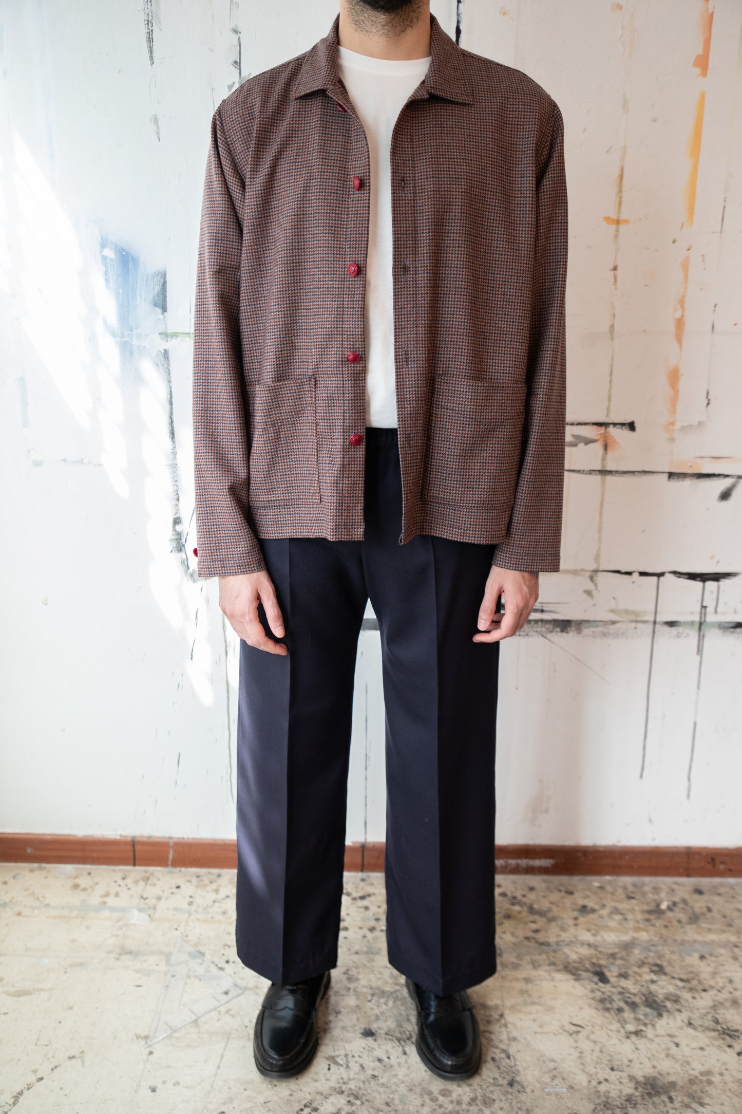 Vintage Houndstooth Overshirt