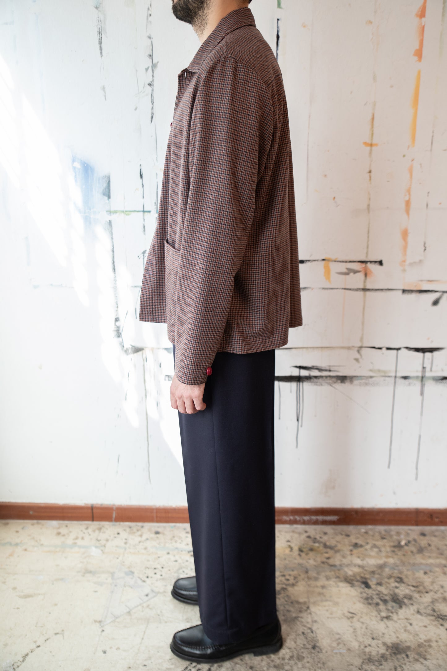 Vintage Houndstooth Overshirt